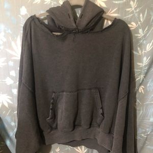 Free People Ryanne Cold Shoulder Hoodie